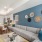Open-concept living room and kitchen in new apartment at The Riv in RiNo, Denver