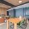 Clubhouse with large desk and seating area