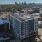 Aerial exterior of The Riv with Downtown Views